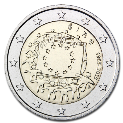 Ireland 2 euros commemorative - 2015 - 30th Anniversary of the Flag of Europe