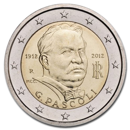 Italy 2 euros commemorative - 2012 - 100th anniversary of the death of Giovanni Pascoli
