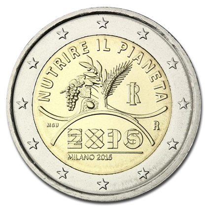 Italy 2 euros commemorative - 2015 - Universal Exposition Expo 2015 in Milan