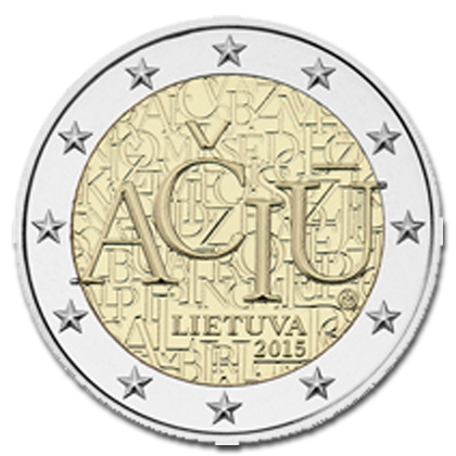 Lithuania 2 euros commemorative - 2015 - Lithuanian Language