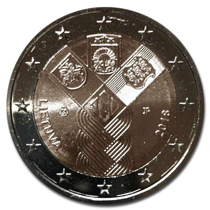 Lithuania 2 euros commemorative - 2018 - 100 years of Baltic states