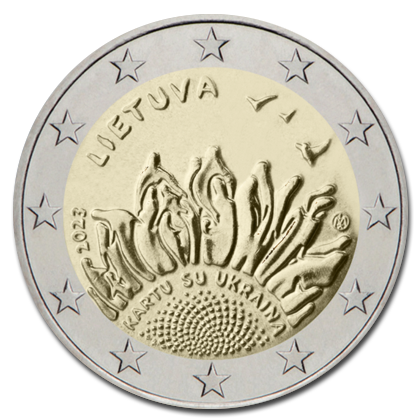 Lithuania 2 euros commemorative - 2023 - Together with Ukraine