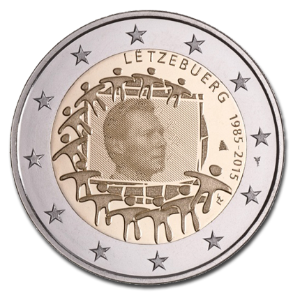 Luxembourg 2 euros commemorative - 2015 - 30th Anniversary of the Flag of Europe