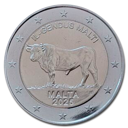 Malta 2 euros commemorative - 2025 - The Maltese Ox