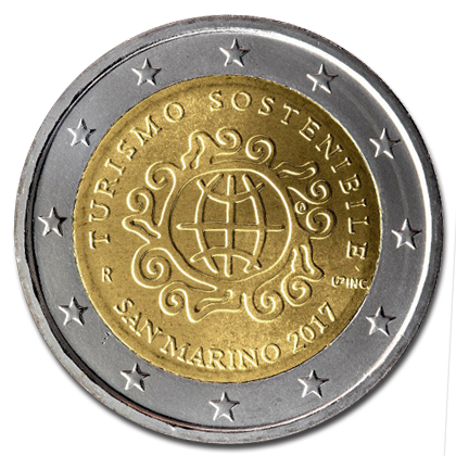 San Marino - 2 euros commemorative 2017 (International Year of Sustainable Tourism for Development)