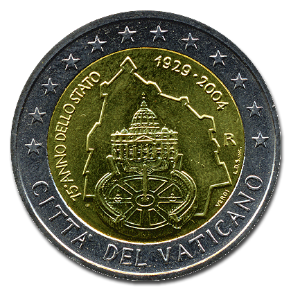 Vatican - 2 euros commemorative 2004 (75th anniversary of the founding of the Vatican City State)