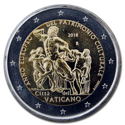 Vatican - 2 euros commemorative 2018 (European Year of Cultural Heritage - The Laocoön group)