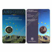 Andorra 2014 2 euros 20 Years in the Council of Europe