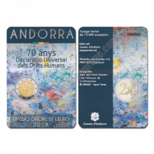 Andorra 2018 2 euros 70th anniversary of the Universal Declaration of Human Rights