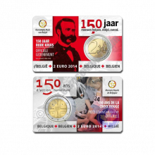 Belgium 2014 Coin card 150 Years Belgium Red Cross