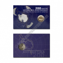 Estonia 2020 Coin card The bicentenary of the discovery of Antarctica
