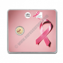 France 2017 2 euros 25th anniversary of the pink ribbon, symbol of the fight against breast cancer