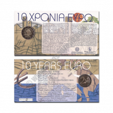 Greece 2012 Coin card 10 years of the Euro