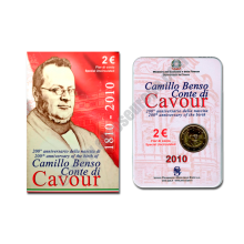 Italy 2010 2 euros 200th anniversary of Cavour's birth