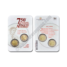 Italy 2015 2 euros 750th anniversary of the birth of Dante Alighieri