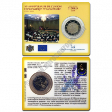 Luxembourg 2009 Coin card Ten years of economic and monetary union (EMU) and the birth of the euro