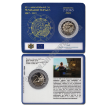 Luxembourg 2022 Coin card 35 years of the Erasmus programme