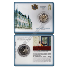 Luxembourg 2022 Coin card 10 years since the wedding of Hereditary Grand Duke Guillaume and Hereditary Grand Duchess Stéphanie