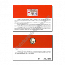 Monaco 2013 Coin card 20th anniversary of the entry in the Principality of Monaco UN