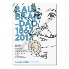 Portugal 2017 2 euros 150 years of the birth of writer Raul Brandão