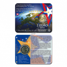 Slovakia 2014 Coin card 10 Years of Slovakian Membership in European Union