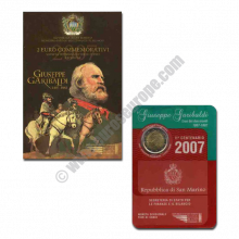 San Marino 2007 2 euros Bicentenary of Giuseppe Garibaldi's birth