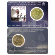 Vatican 2012 Coin and stamp N. 2