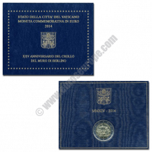 Vatican 2014 2 euros 25 Years since the Fall of the Berlin Wall