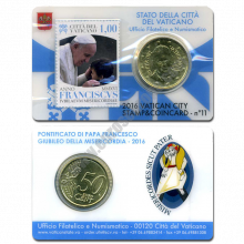 Vatican 2016 Coin and stamp N. 11