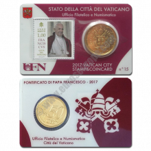 Vatican 2017 Coin and stamp N. 15