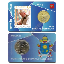 Vatican 2023 Coin and stamp Number 44 - Pope Francis